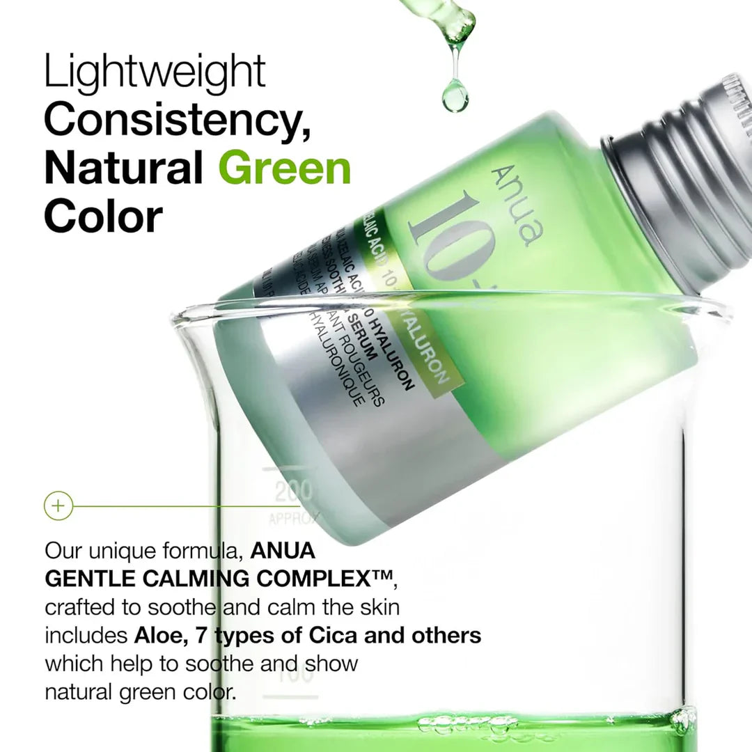 Anua green serum azelaic acid hyaluronic acid acne dark spots treatment Egypt
