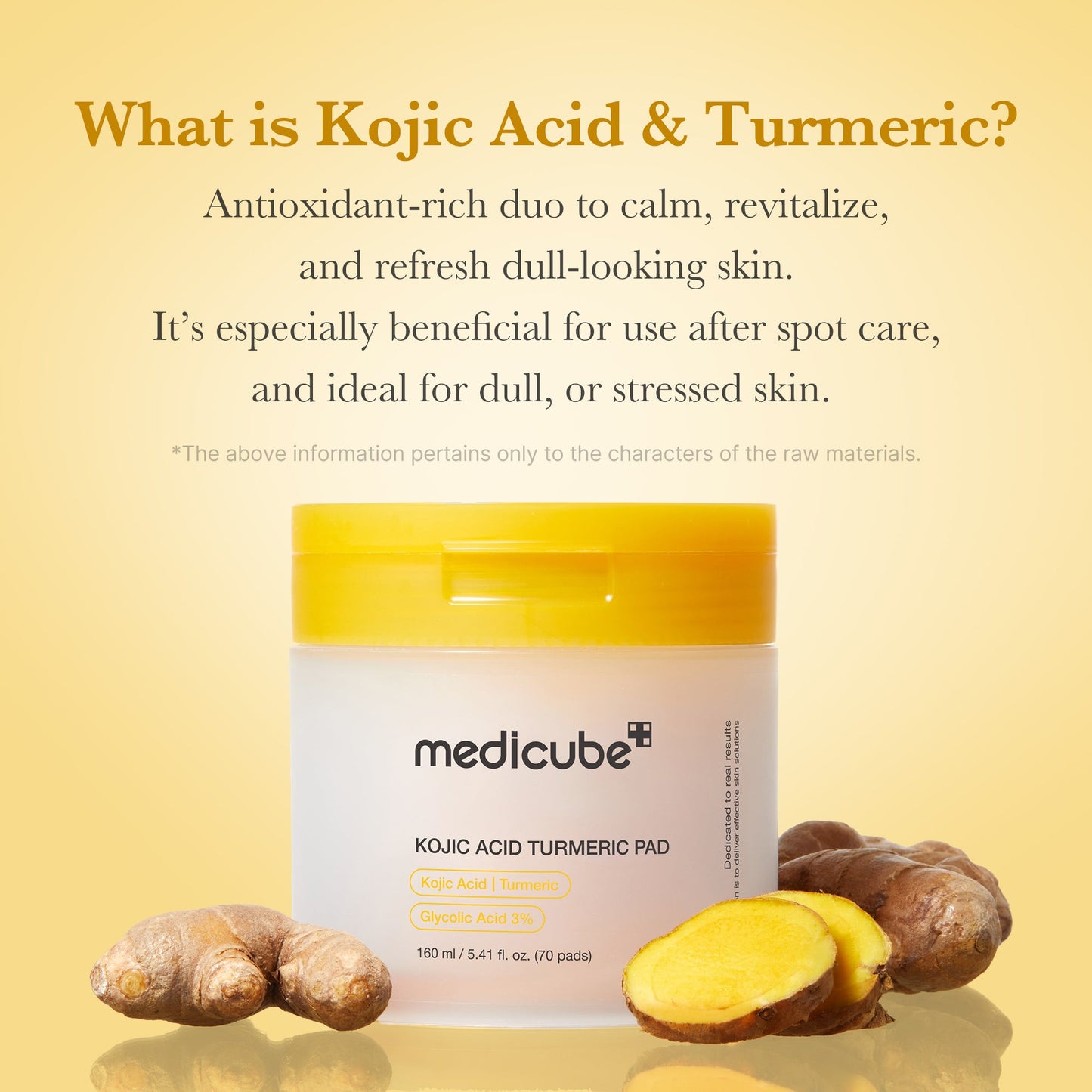 Kojic Acid Turmeric toner pad for hyperpigmentation and acne scars Egypt.