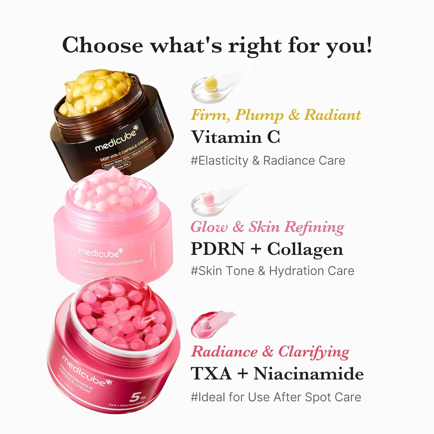 Medicube Pink Collagen Cream texture and packaging Kuwait