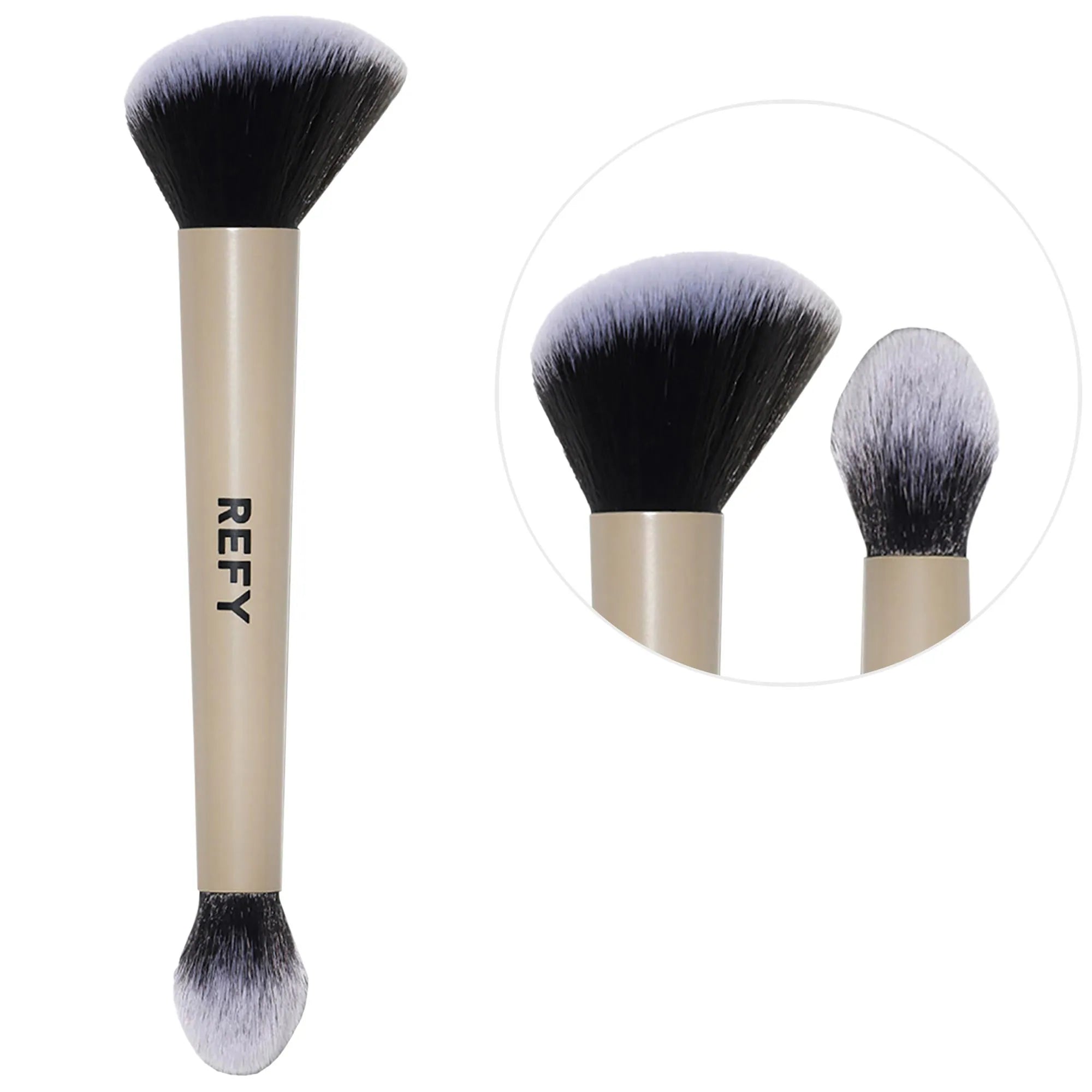 REFY Complexion Brush – Dual-ended makeup brush shop in kuwait