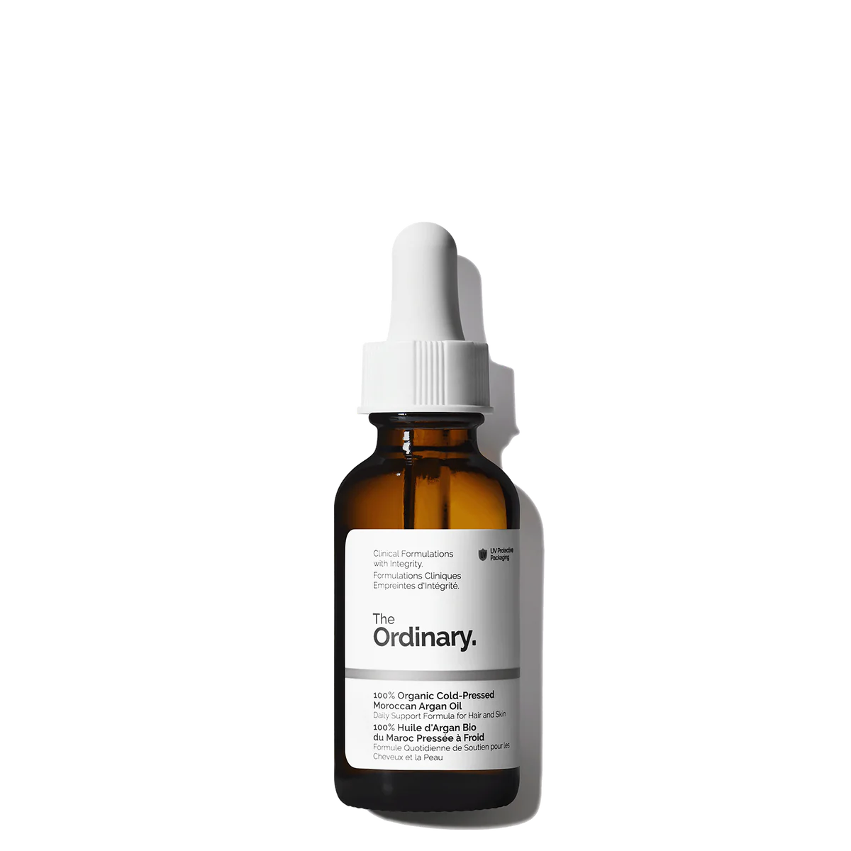 The Ordinary 100% Organic Cold-Pressed Moroccan Argan Oil 30ml bottle golden oil
