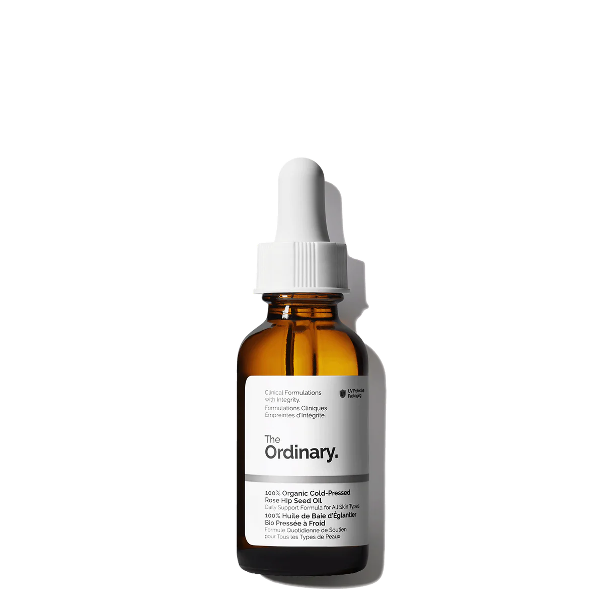 The Ordinary 100% Organic Cold-Pressed Rose Hip Seed Oil 30ml amber oil UV-protective bottle Egypt
