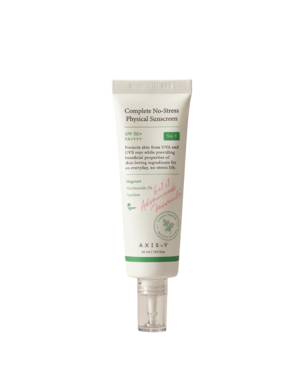 Buy AXIS-Y No-Stress Sunscreen SPF 50+ in Kuwait – lightweight, non-greasy formula for sensitive skin