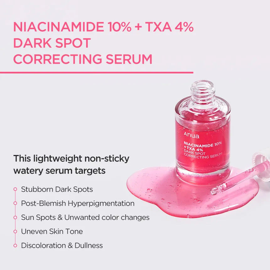 مصل Anua 10% Niacinamide+ 4% Tranexamic Acid - لتحسين مظهر البشرة وتوحيد لونها مصر