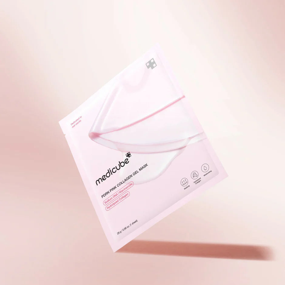 Medicube PDRN Pink Collagen Gel Mask for hydration, elasticity, and glowing skin – shop now in Kuwait