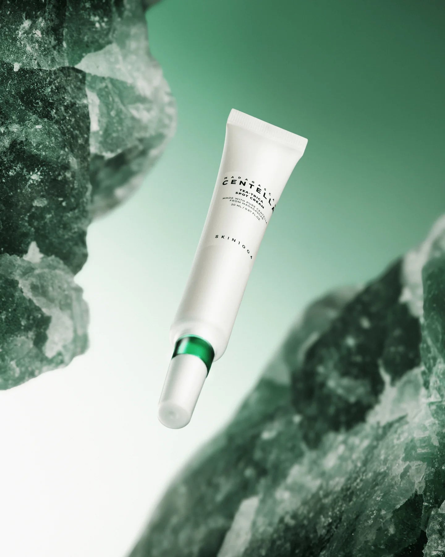 Centella Tea-Trica Spot Cream applied to skin